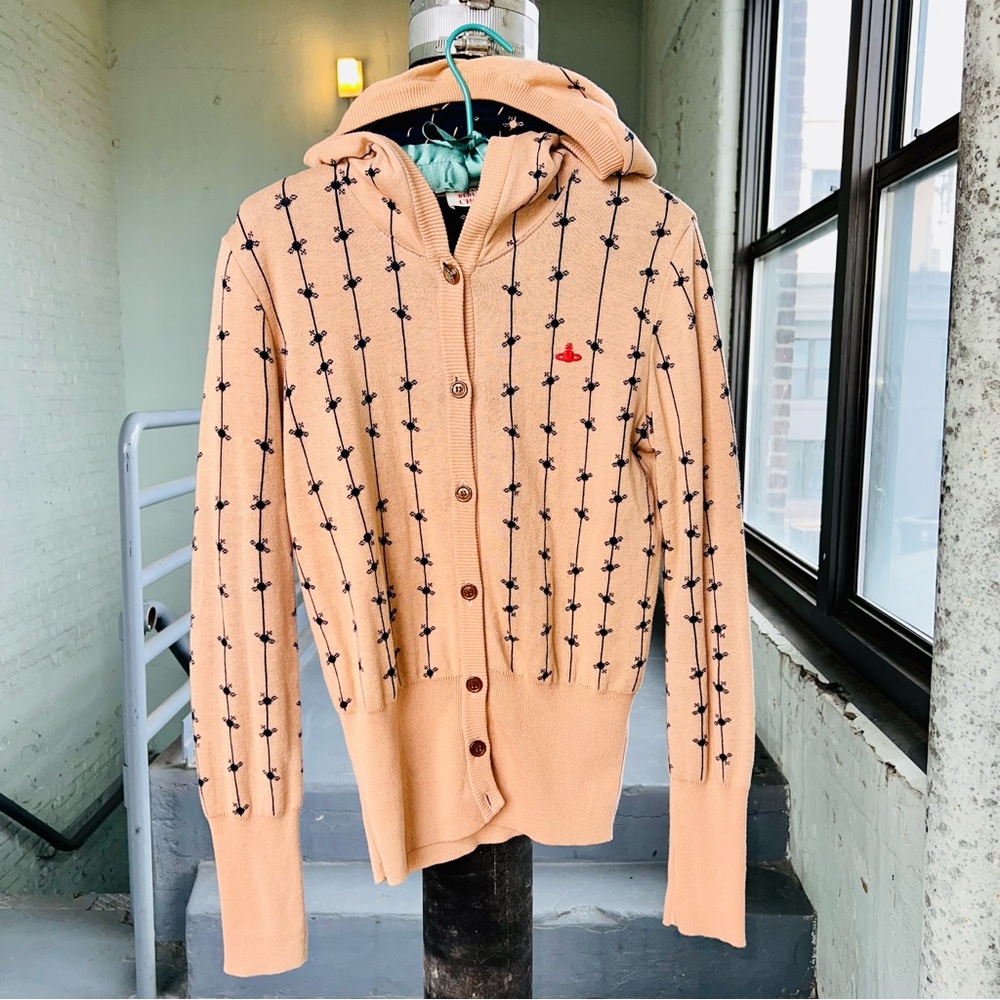 Vivienne Westwood Red Label Cardigan Monogram Hoodie